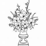 Coloring Pages Drawings Line Flower sketch template