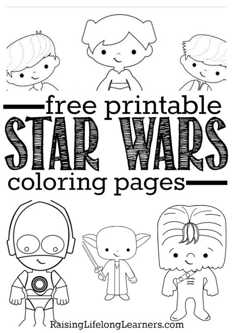 star wars printable coloring pages raising lifelong learners