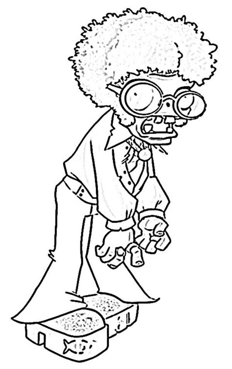 afro zombie coloring page kids play color