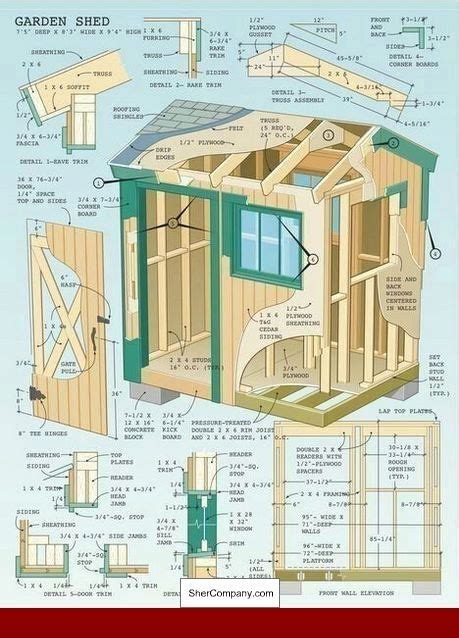 shed plans materials list   pics  gable roof