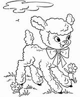 Easter Coloring Lamb Pages Sheets Lambs Printable Cute Print Kids Drawing Baby Clip Line Color Activity Colouring Sheep Bluebonkers Kindergarten sketch template