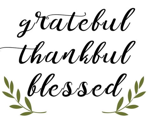 grateful thankful blessed  printable