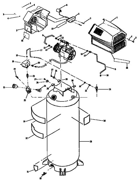 Craftsman Air Compressor Parts Model 919152811 Sears Partsdirect