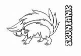 Skuntank Coloring Pokemon Pages Color Hellokids Print Online sketch template