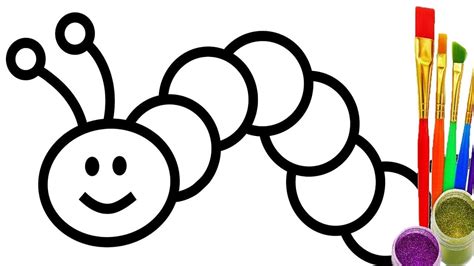 worms coloring pages learny kids