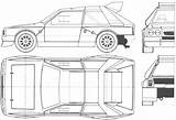 Lancia Delta S4 Blueprints Car Drawing Coupe Sketch Right 1985 Click Scheme Save Autoautomobiles sketch template