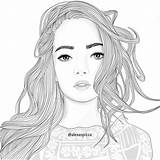 Meisjes Meiden Tekenen Tekeningen Outlines Drawings Outline Moeilijk Zwart Brittesh18 Colores Gezichten Cute Uitprinten Paginas Menina Coole Bezoeken sketch template