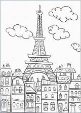 Kids Eiffel Tower Drawing Paris Paintingvalley Drawings sketch template