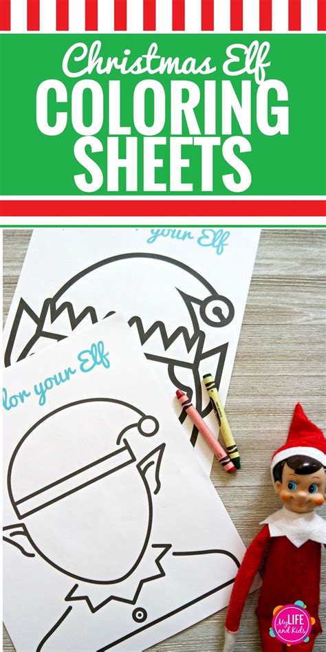 christmas elf coloring sheets christmas elf elf   shelf elf