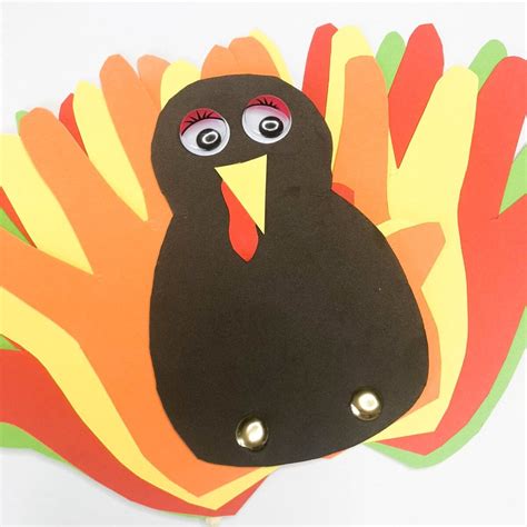 simple thanksgiving turkey craft  kids blissful domestication