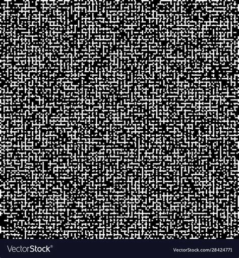 Pixel Art Black And White Bw Background Royalty Free Vector