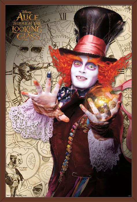 disney alice    glass mad hatter poster walmart