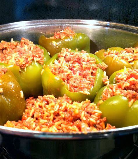 locally grown stuffed green peppers recipe