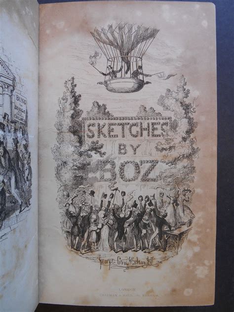 sketches  boz  charles dickens st edition   swans