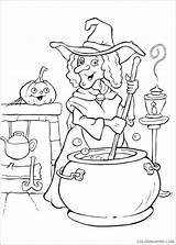 Coloring Pages Witch Coloring4free Potion Making Related Posts sketch template