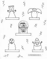 Halloween Finger Printable Puppets Puppet Coloring Meet Illustrator sketch template
