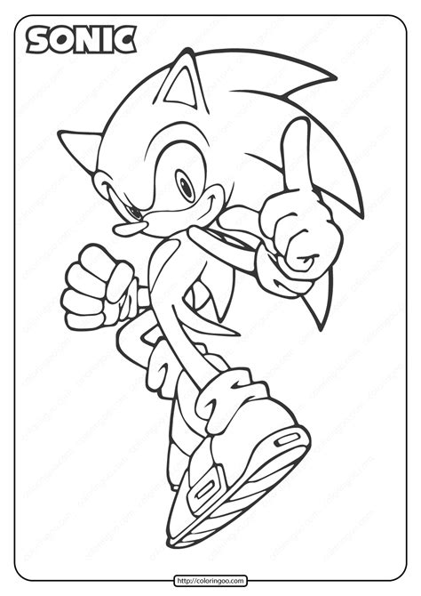 printable sonic  hedgehog coloring pages