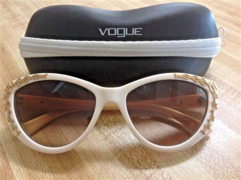 vintage nanette lepore for vogue cateye sunglasses vo 2786 s with case