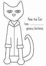 Pete Coloring Cat Buttons Preschool Groovy Activities Math Pages Printable Print Template Color Books Kindergarten Printables Little Ones Book Colouring sketch template