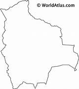Bolivia Map Bolivien Geography Obige Landlocked Represents sketch template
