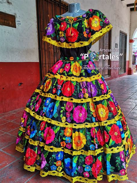Chiapaneca En 2020 Vestidos Tipicos De Mexico Vestido