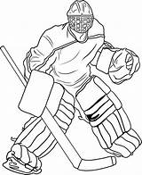 Hockey Coloring Pages Printable Kids sketch template