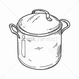 Pot Drawing Cooking Vector Sketch Draw Hand Sketches Drawn Getdrawings Stockunlimited Saucepan Drawings Empty Jar Paintingvalley Graphic sketch template