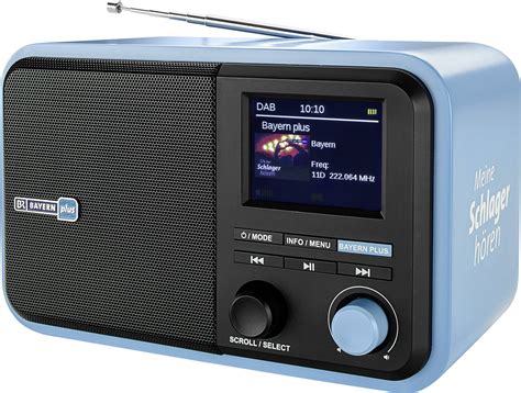 dual bayern  desk radio dab fm aux bluetooth sd usb rechargeable blue conradcom