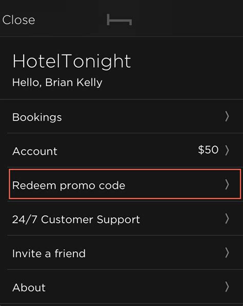 hotel tonight credit  promo codes   existing users  points guy