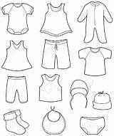 Clipart Clothing Baby Children Clothes Drawing Vest Childrens Vector Stock Clipground Getdrawings sketch template