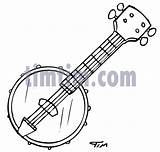 Banjo Drawn Getdrawings Instrument Webstockreview sketch template