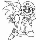 Mario Coloring Bros Characters Pages Getcolorings sketch template