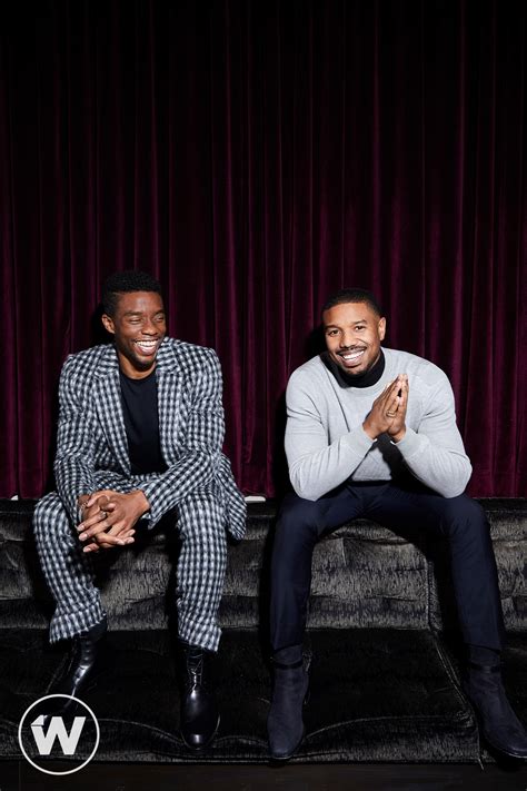 Black Panther Stars Chadwick Boseman And Michael B Jordan Portraits