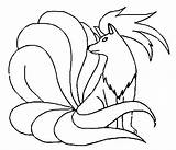 Ninetales Feunard Vulpix Alola Ninetails Colorear Tails Colouring Coloriages Pokémon Torna Hugolescargot Sonharebrincar sketch template