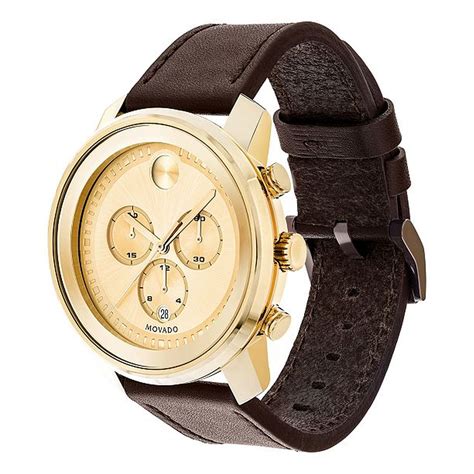 Movado 3600409 Mens Bold Gold Quartz Watch