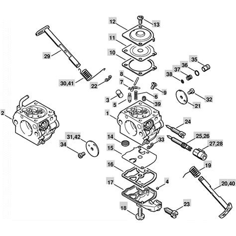 stihl ms  chainsaw ms  parts diagram carburetor cq sc