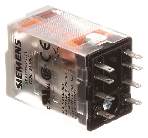 siemens plug  relay  ac coil volts    ac contact rating relay jxtx