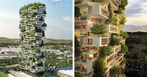 ft tall apartment tower   worlds  vertical evergreen forest