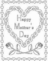 Coloring Mothers Mother Card Printable Pages Happy Mom Activities Template Fun Cards Print Kids Sheets Coupons Ingles La Colouring Greeting sketch template