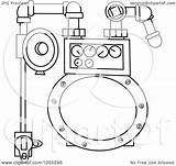 Meter Outline Gas Coloring Vector Illustration Royalty Clip Djart Getdrawings Drawing Regarding Notes Background sketch template