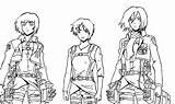 Coloring Pages Titan Attack Anime Chibi Sheets Armin Eren Mikasa Female Lineart Teen Madoka Choose Board Line sketch template