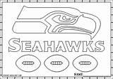 Seahawks Coloring Seattle Pages Logo Printable Football Kids Stencils Nfl Sheets Sea Drawing Print Hawks Seatle Color Search Logos Iogo sketch template