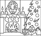 Coloring Christmas Fireplace Pages Color Number Printable Numbers Kids Printables Coloritbynumbers Tree Sheets Colour Adult Print Colouring Santa Stocking Book sketch template