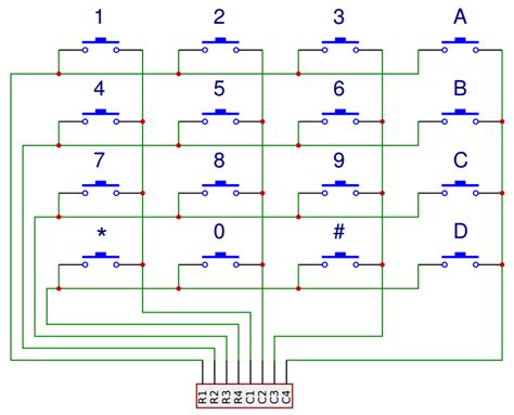 Arduino Lesson – 4×4 Matrix Keypad «