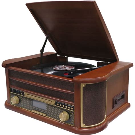 premium mrd  retro platenspeler en dab radio hout koptelefoonkopenonlinebe