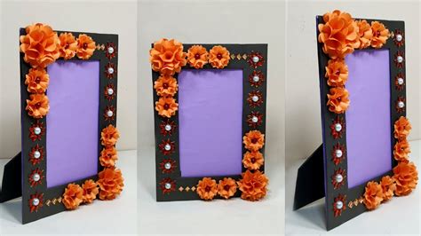 diy handmade picture frame making  home photo frame unique ideas