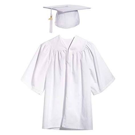 manufacture wholesale graduation wear white graduation gown