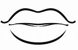 Bocas Lips Lengua Dragoart Beijo sketch template