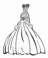 Coloring Prom Pages Dress Getdrawings sketch template