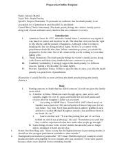 death penalty outlinedocx preparation outline template  alexuis